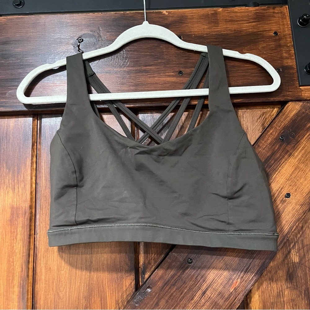 lululemon athletica Dark Olive Sports Bra